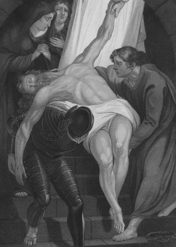 O sepultamento de Cristo (gravura) de James (after) Northcote