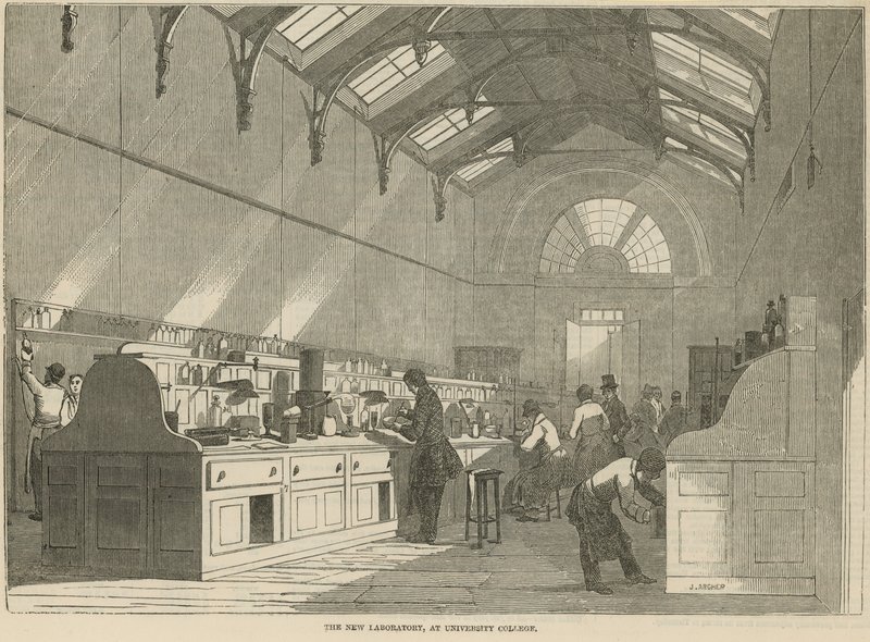 O novo laboratório, no London College de James Archer