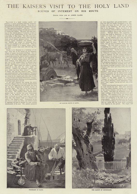 A visita do Kaiser à Terra Santa de James Clark