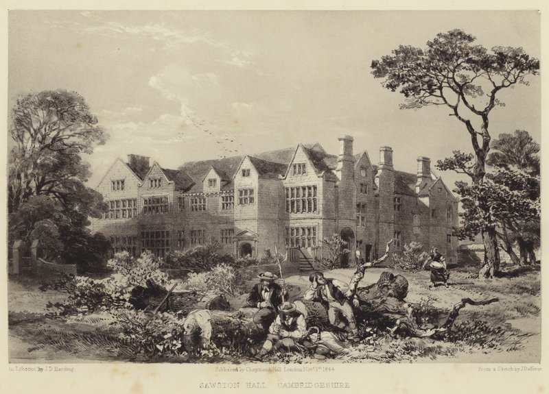 Sawston Hall, Cambridgeshire de James Dafforne