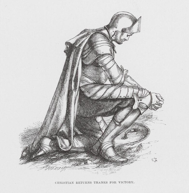 O cristão retribui o agradecimento pela vitória (gravura) de James Dawson Watson