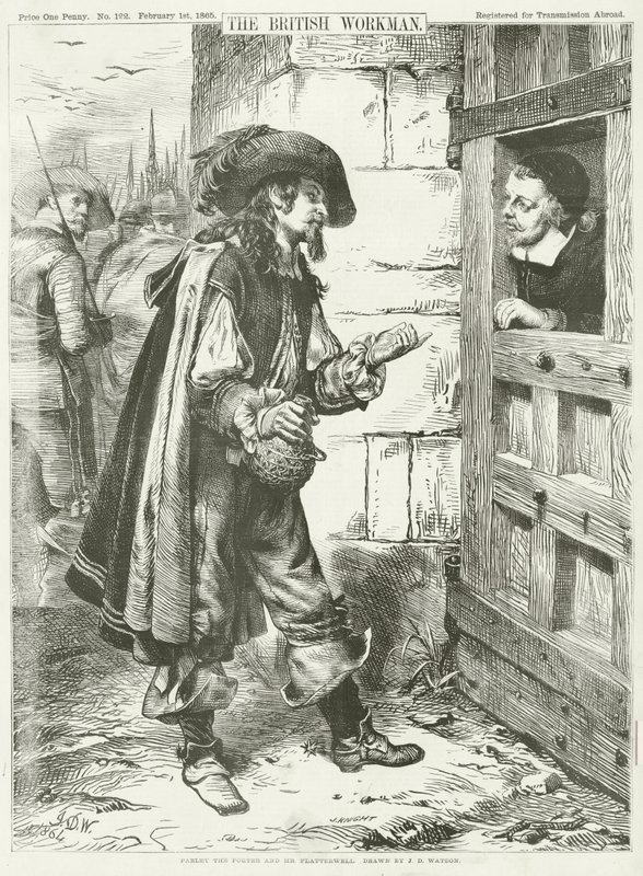 Parley the Porter e Mr Flatterwell (gravura) de James Dawson Watson
