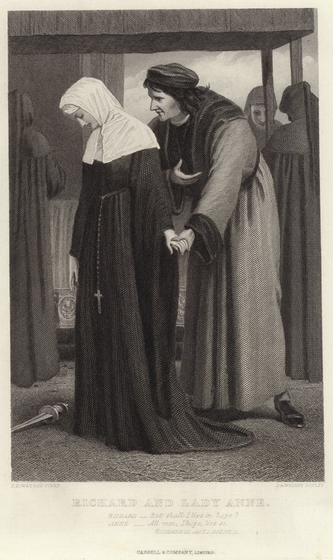 Richard e Lady Anne, Richard III, Ato I, Cena II de James Dawson Watson