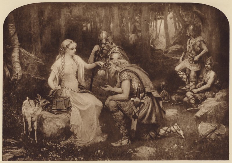 Iduna e as maçãs da juventude de James Doyle Penrose