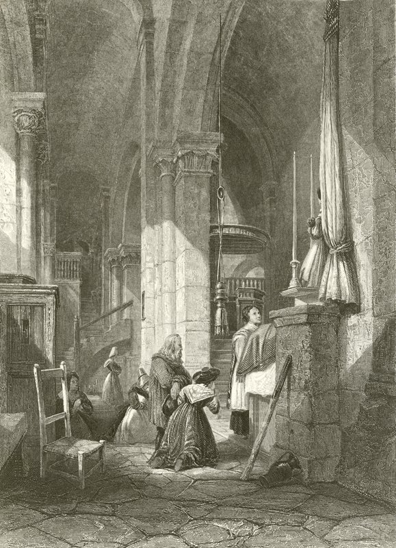 Igreja de Polignac, Auvergne de James Duffield Harding