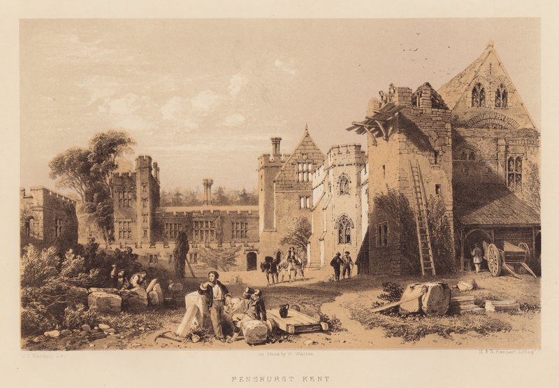 Penshurst, Kent (aquatint) de James Duffield Harding