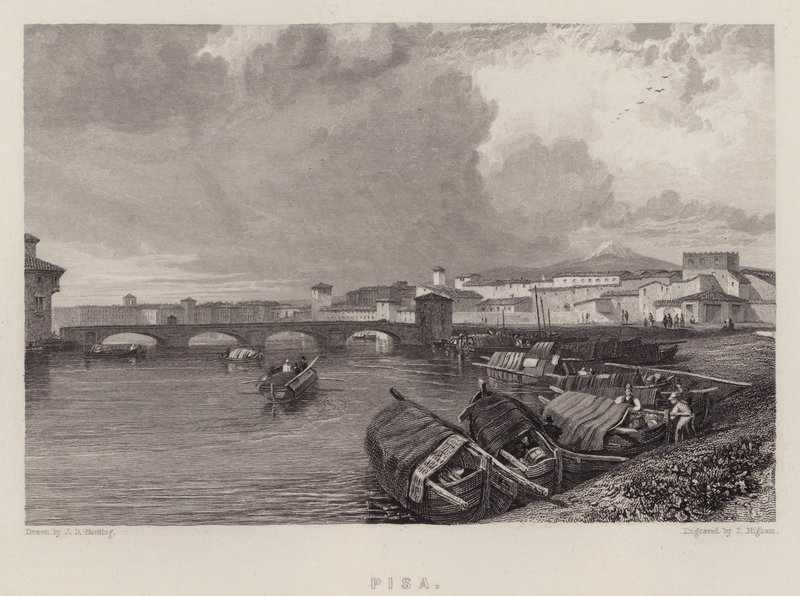 Pisa (cor litho) de James Duffield Harding