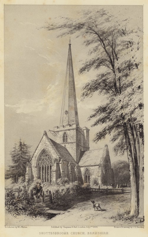 Igreja de Shottesbrooke, Berkshire de James Duffield Harding