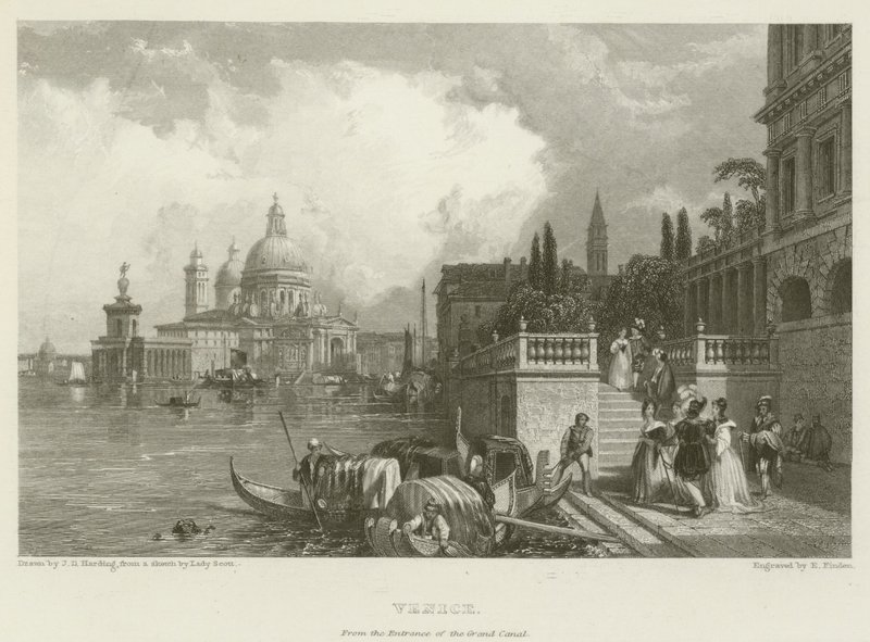 Veneza, da entrada do Grande Canal de James Duffield Harding