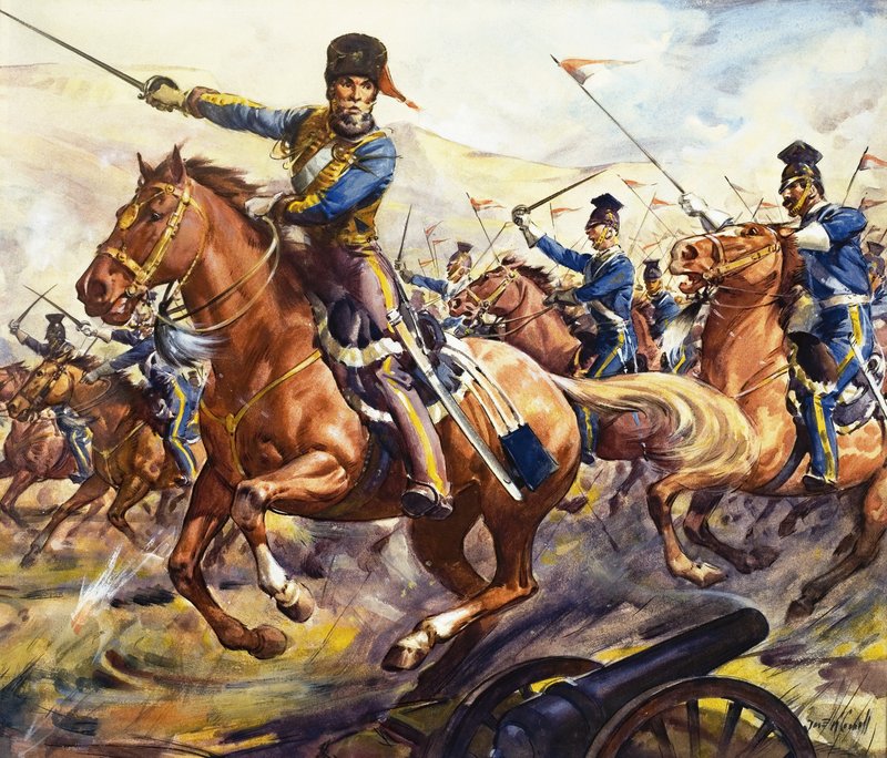 Cavalos famosos de facto e de ficção: A Carga da Brigada Ligeira de James Edwin McConnell