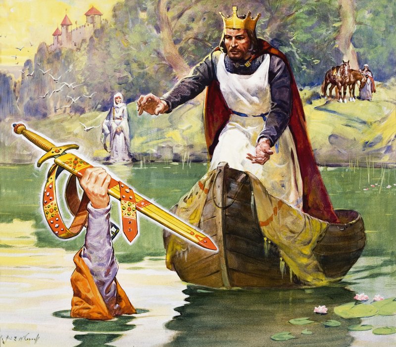 Parcerias famosas: Arthur e Excalibur de James Edwin McConnell