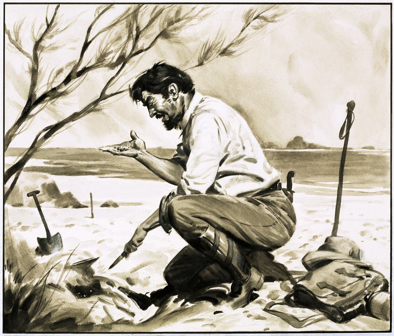 John Bock descobriu diamantes numa praia mas, apesar de ter comunicado o achado, foi preso de James Edwin McConnell
