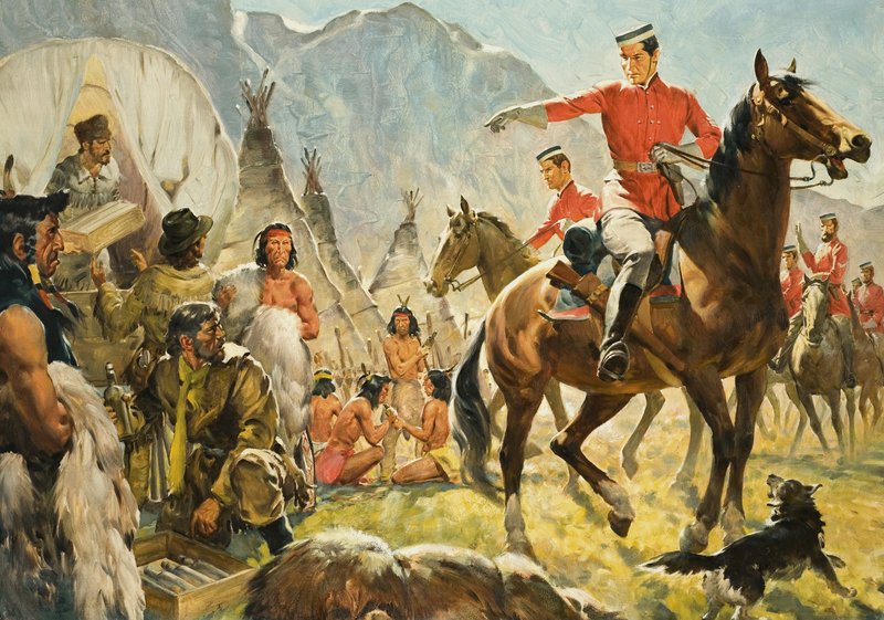 Montadas () e índios de James Edwin McConnell