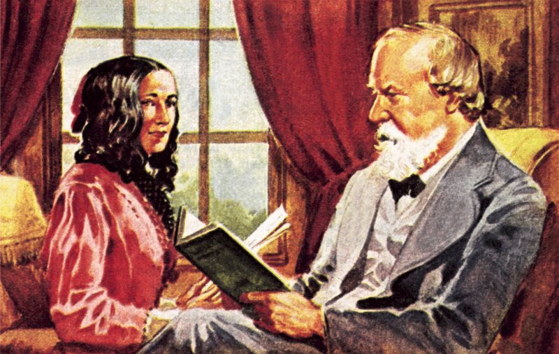 Robert Browning e Elizabeth Barrett Browning de James Edwin McConnell