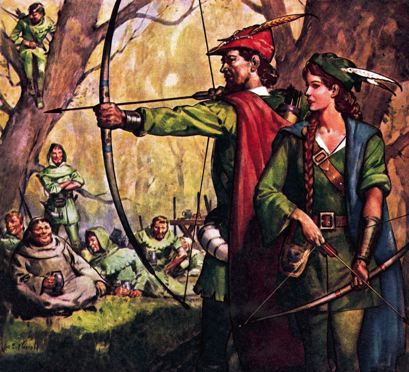 Robin Hood e Maid Marian de James Edwin McConnell