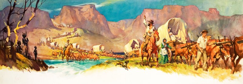 A Grande Caminhada (guache sobre papel) de James Edwin McConnell