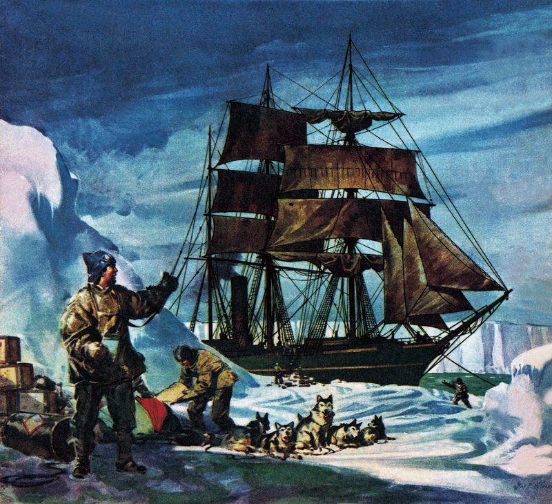 O Terra Nova no Antártico de James Edwin McConnell