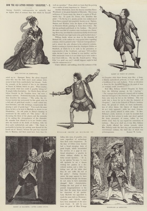 Como os antigos atores vestiram Shakspere de James Godwin