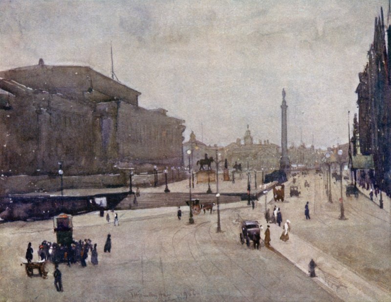 Rua Lime, com o Monumento a Wellington de James Hamilton Hay
