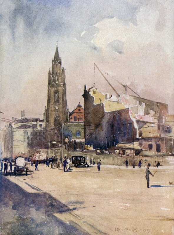 Igreja de São Nicolau e o último dos edifícios da torre de James Hamilton Hay