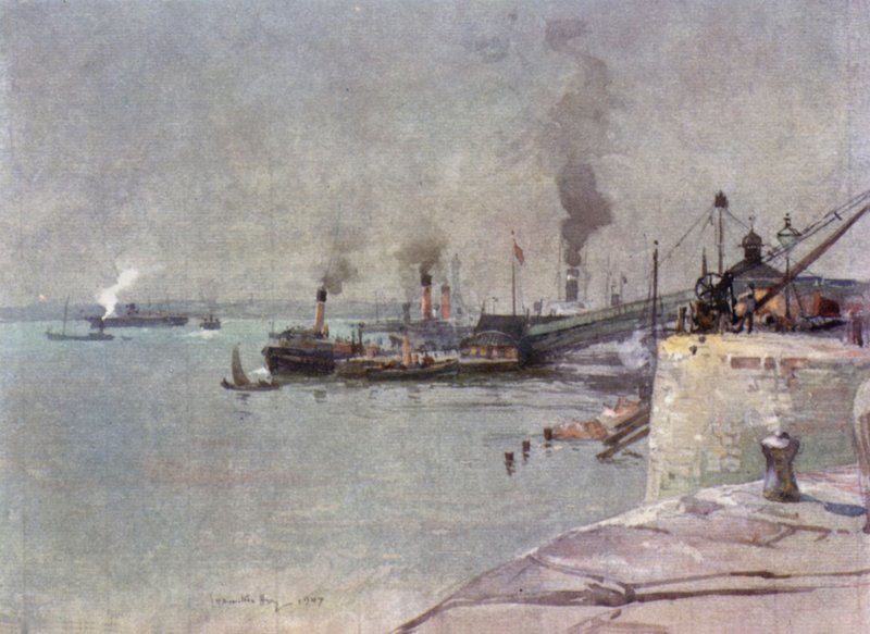 O estágio de pouso, South End de James Hamilton Hay