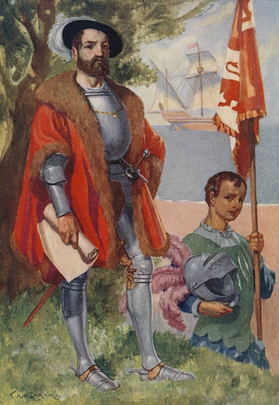 Hernan Cortes, conquistador espanhol de James Henry Robinson