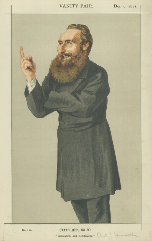 Sr. Anthony John Mundella (cor litho) de James Jacques Joseph Tissot