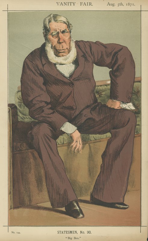 Sr. George Bentinck (cor litho) de James Jacques Joseph Tissot