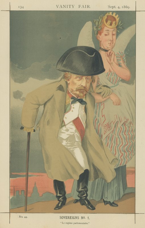 Napoleão III (cor litho) de James Jacques Joseph Tissot