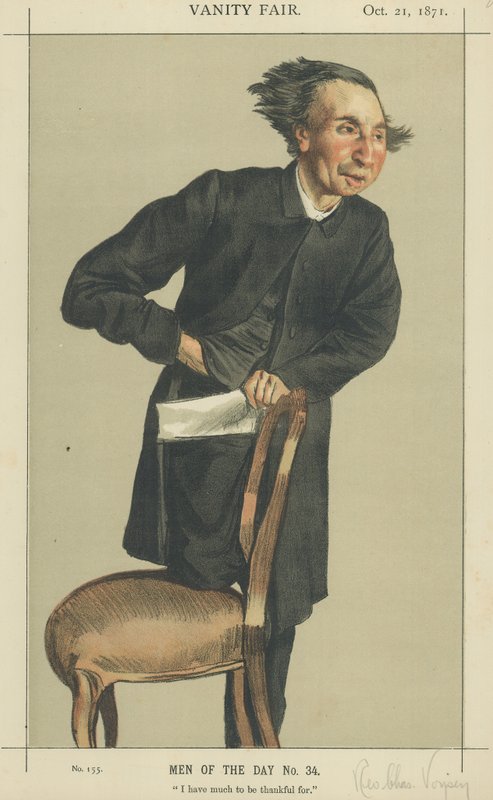 O Rev. Charles Voysey (cor litho) de James Jacques Joseph Tissot