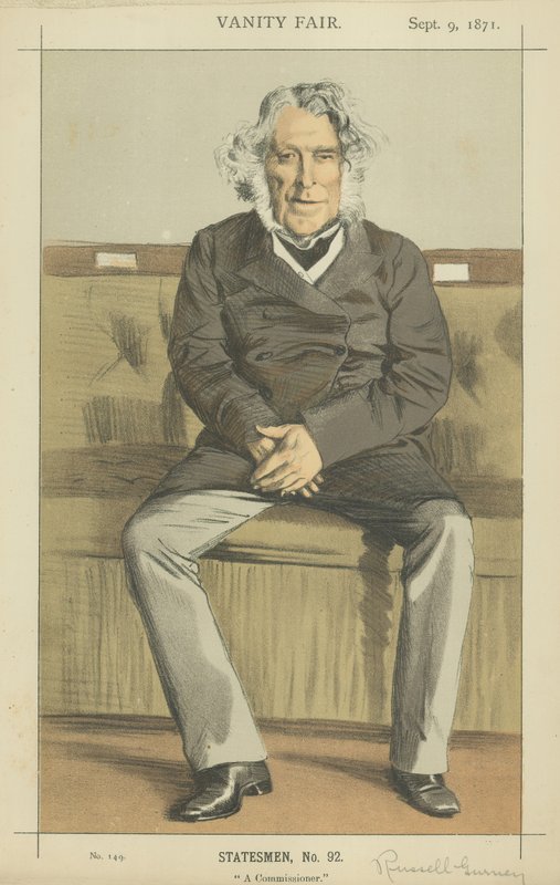 The Right Hon Russell Gurney (cor litho) de James Jacques Joseph Tissot