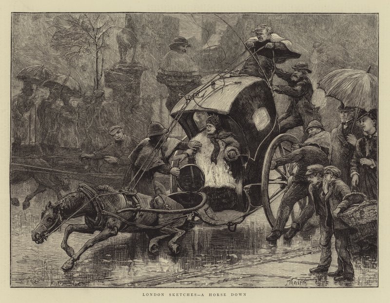 Esboços de Londres, um cavalo abaixo de James Macbeth