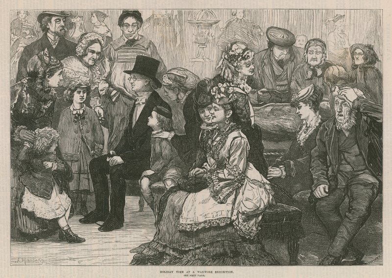 Madame Tussaud & Sons: Férias em uma exposição de cera (gravura) de James Macbeth