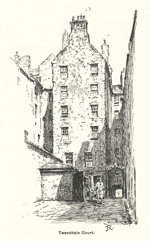 Tribunal de Tweeddale (litografia) de James Riddel