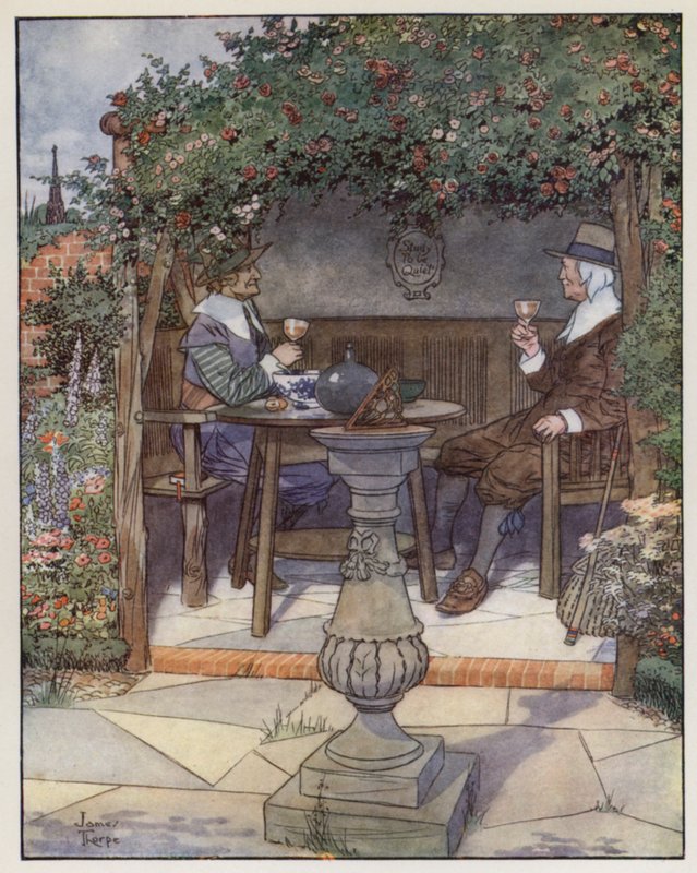 Ilustração para The Compleat Angler por Izaak Walton de James Thorpe