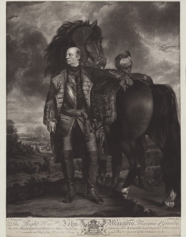 John Manners, Marquês de Granby (mezzotint) de James Watson