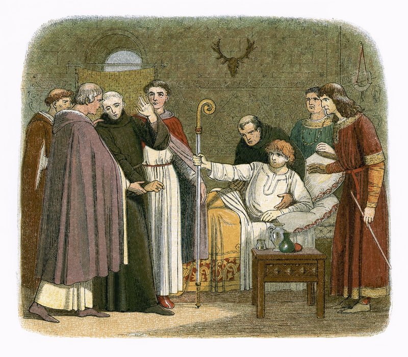 Anselmo fez o arcebispo de Canterbury por Guilherme II de James William Edmund Doyle
