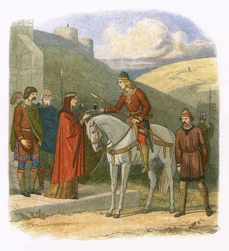 Edward assassinado na Corfe de James William Edmund Doyle