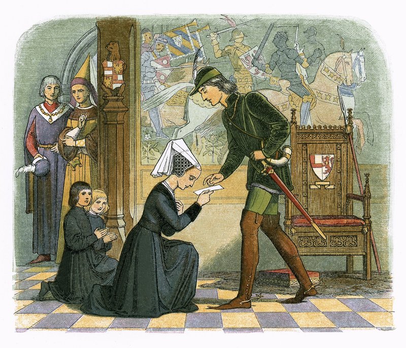 O Rei Eduardo IV e a senhora Elizabeth Grey de James William Edmund Doyle