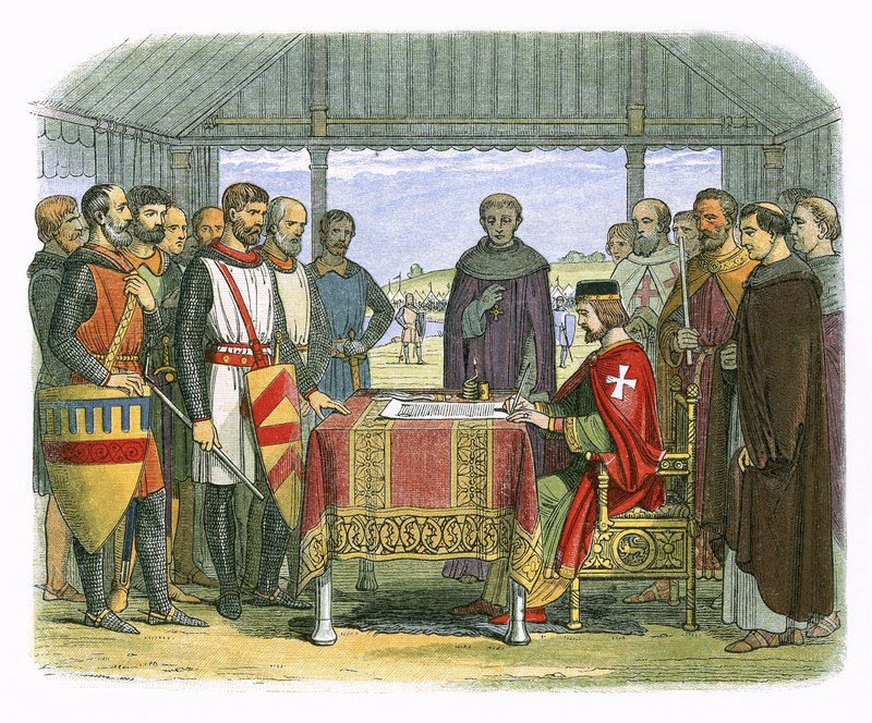 O Rei João assina a Grande Carta de James William Edmund Doyle