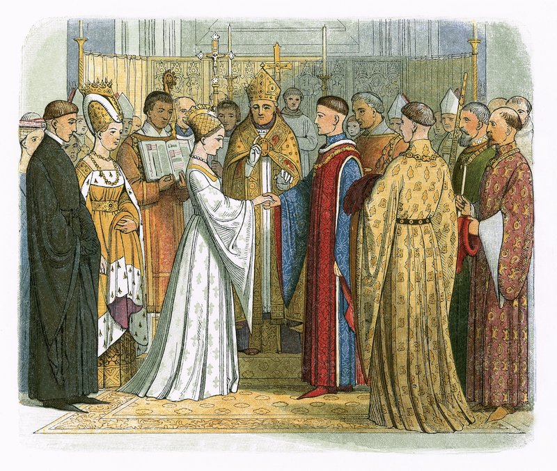 Casamento do rei Henrique V e Catarina de França de James William Edmund Doyle
