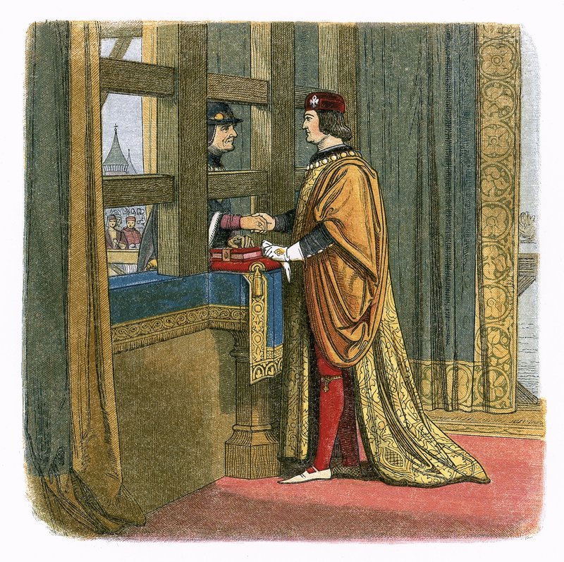 Encontro do rei Eduardo IV e Luís XI da França em Pecquigny de James William Edmund Doyle