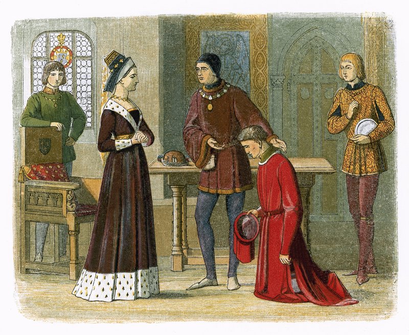 O conde de Warwick submete-se a rainha Margaret de James William Edmund Doyle