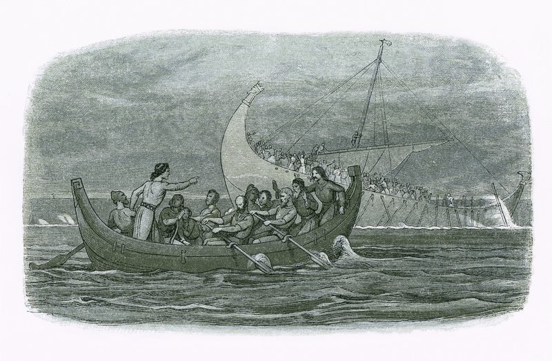Naufrágio do navio branco de James William Edmund Doyle
