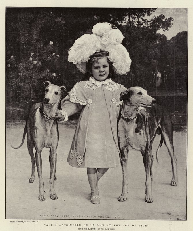Alice Antoinette de la Mar na idade de cinco de Jan van Beers