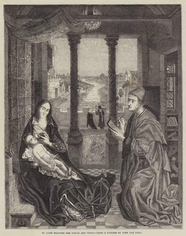 São Lucas desenhando a Virgem e o Menino de Jan van Eyck