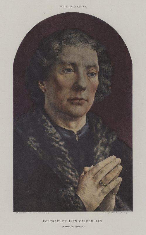 Retrato de Jean Carondelet (cor litho) de Jan (c.1472 c.1533) (after) Gossaert