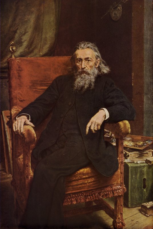 Auto-retrato do pintor polonês Jan Matejko, 1892 de Jan Alojzy Matejko