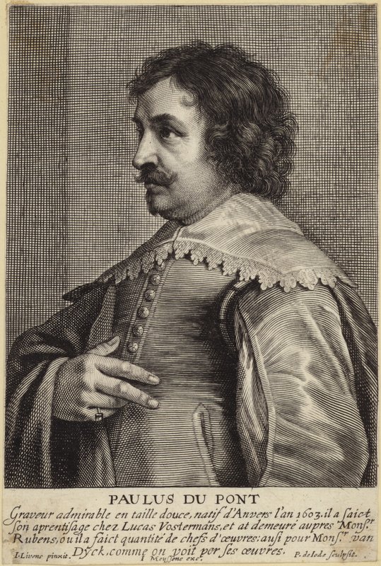 Retrato, de, paulus, du, pont de Jan the Elder Lievens