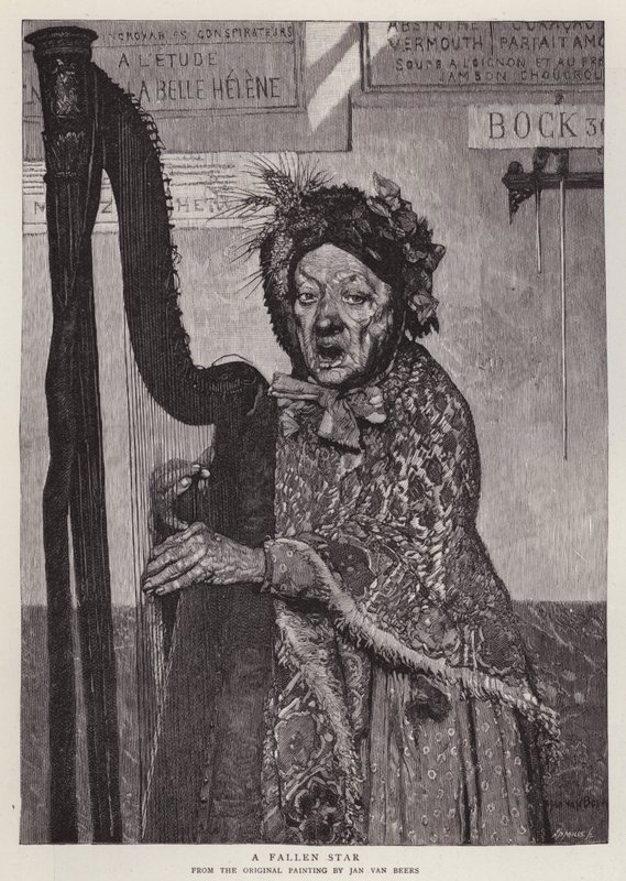 Uma Estrela Caída (litho) de Jan van Beers